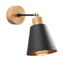 Opviq Manavgat - N-610 Lámpara de pared Negro y Roble